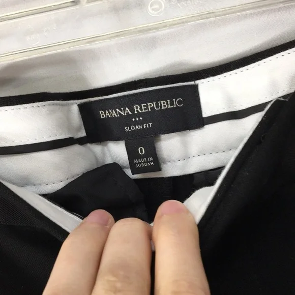 Banana Republic Women’s Sloan Fit Black Pants Size 0 Like-NEW Condition - Picture 4 of 7